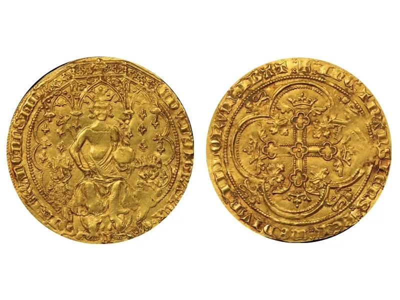 1344 Edward III Gold "Double Leopard" Florin from England