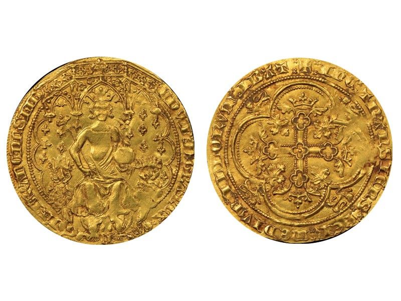 1344 Edward III Gold "Double Leopard" Florin