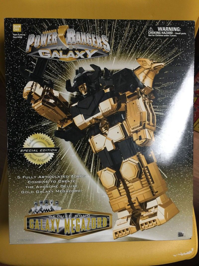 14K Gold Power Rangers Lost Galaxy Megazord