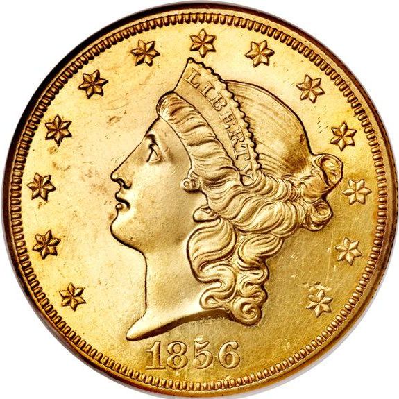 1856 Liberty Head Gold Double Eagle