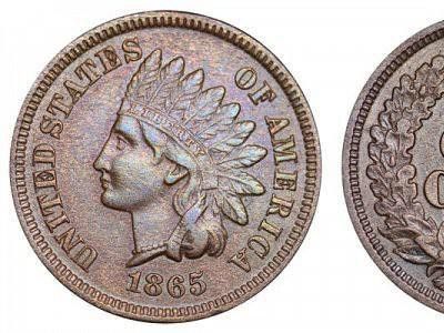 1865 Indian Head Coin