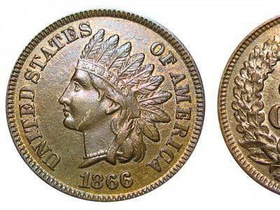 1866 Indian Head Cent is a valuable penny