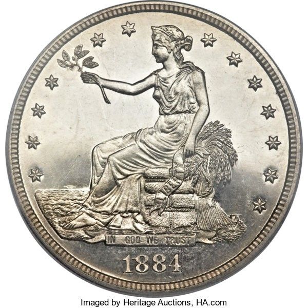 1884 Silver Trade Dollar