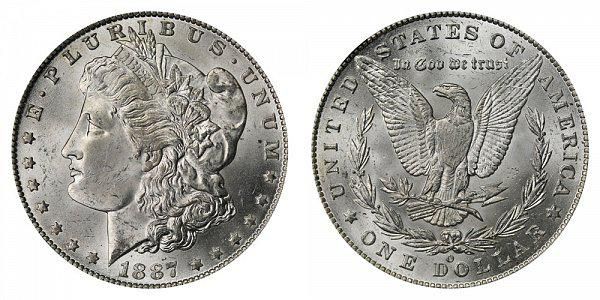 1887-O “7 over 6” Morgan Silver Dollar