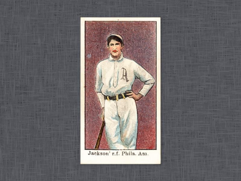 1909 Joe Jackson baseball card