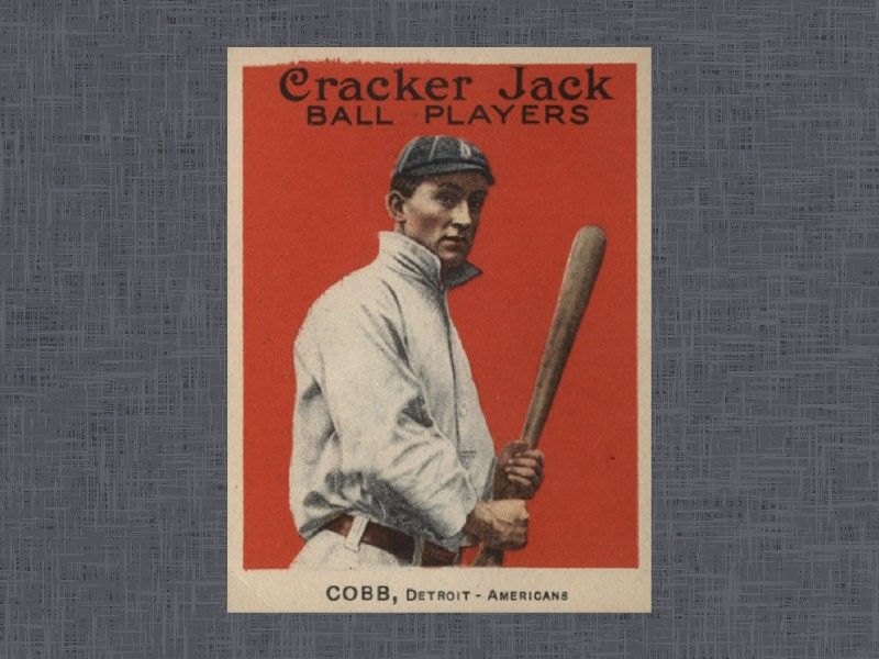 1914 Cracker Jack Ty Cobb card