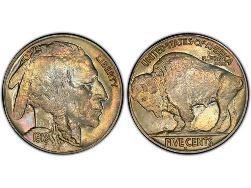 1918-S 5C (Regular Strike) nickels