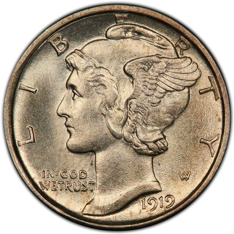 1919-D Mercury Dime with Full Band