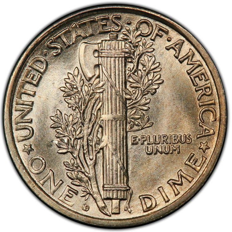 1919-D Mercury Dime with Full Band