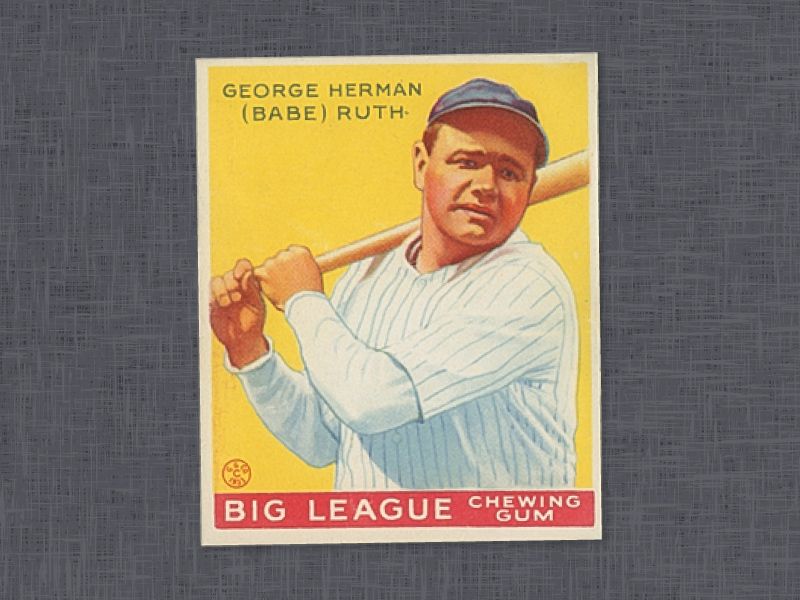 1933 Goudey Babe Ruth card