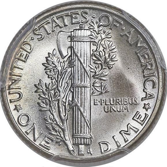 1945 Mercury Dime with Full Band
