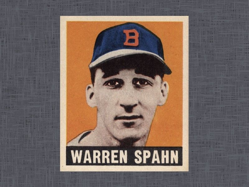 1948 Leaf Warren Spahn #32 PSA Gem Mint 10 192 baseball card