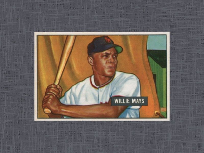 1951 Bowman Willie Mays baseball card