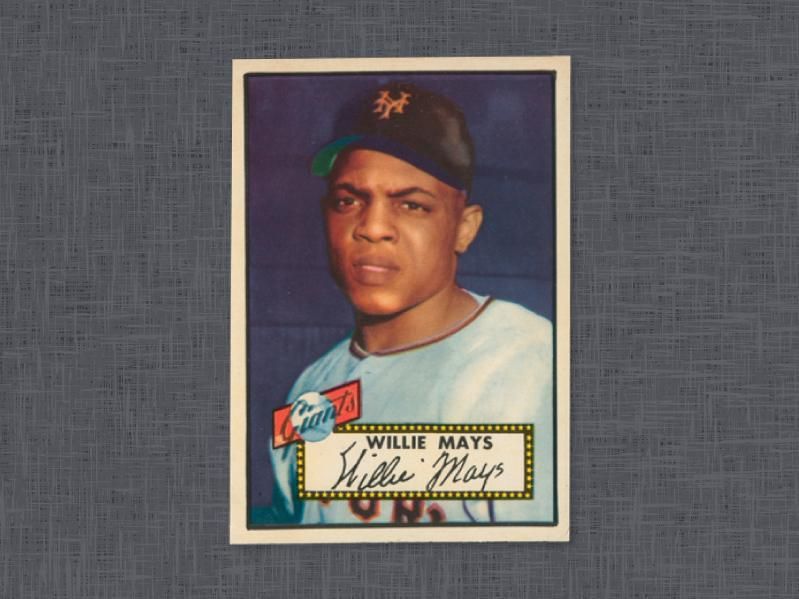 1952 Topps Willie Mays card