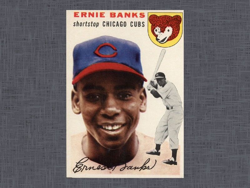 1954 Topps Ernie Banks card