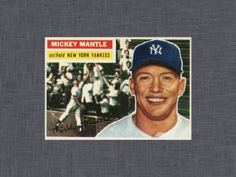1956 Topps Mickey Mantle card
