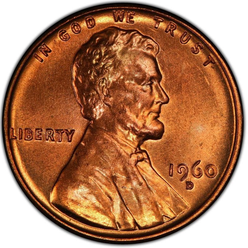 1960 D Lincoln Memorial Cent (D Over D - Small Date Over Large Date)