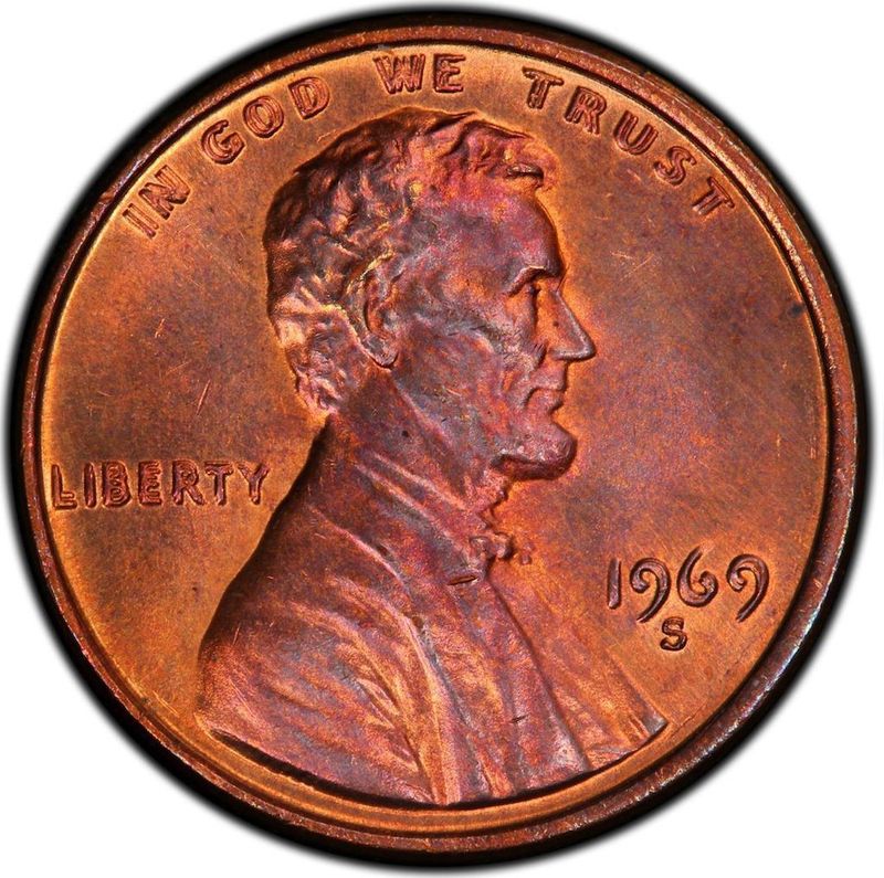 1969-S Lincoln Penny Doubled Die Obverse