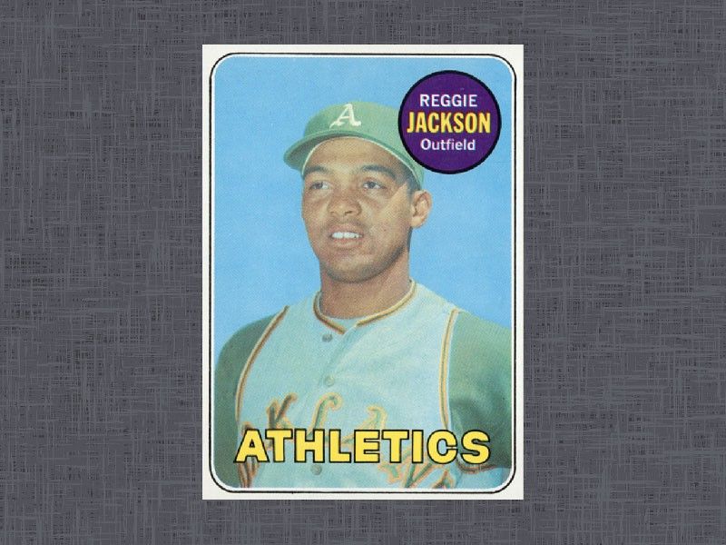 1969 Topps Reggie Jackson card