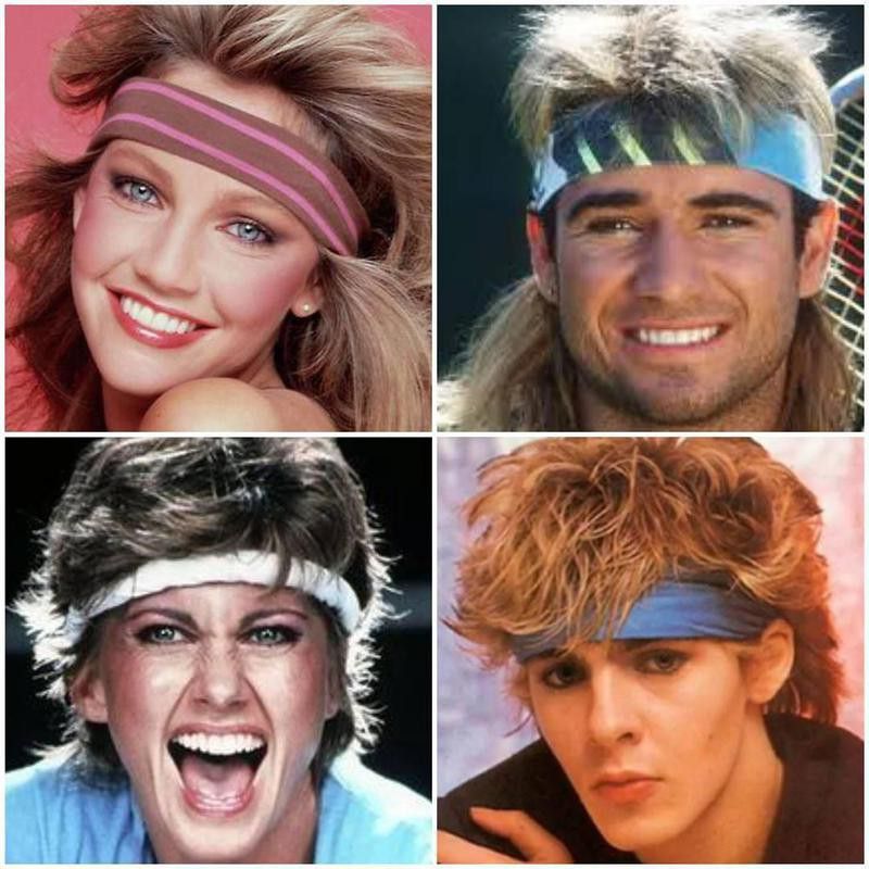 1980s headbands