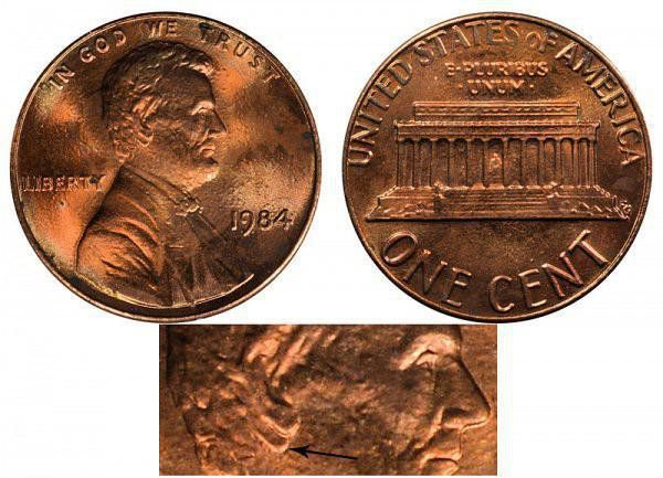 1984 Lincoln Memorial Cent Doubled Die Ear is still in circulation