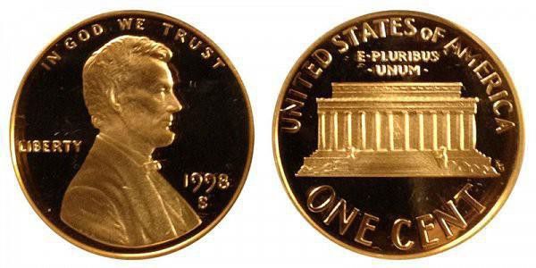1998 S Lincoln Memorial Cent: Close AM is still in circulation