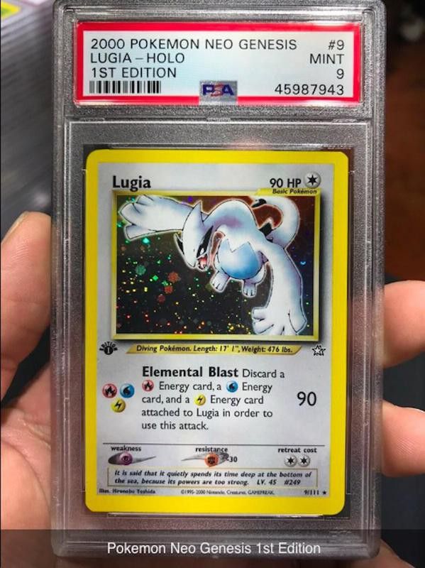 2000 New Genesis First Edition Holo Lugia No. 9