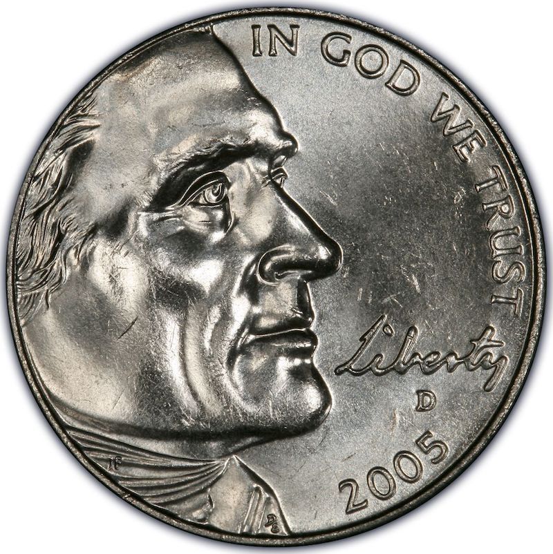 2005-D U.S. Jefferson Bison Nickel
