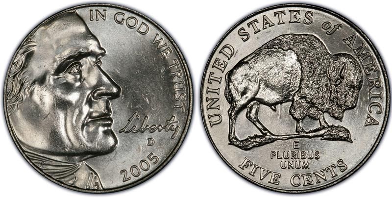 2005-D U.S. Jefferson Bison Nickel