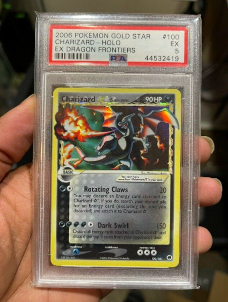 2006 Dragon Frontiers Gold Star Holo Charizard No. 100 (Tied)