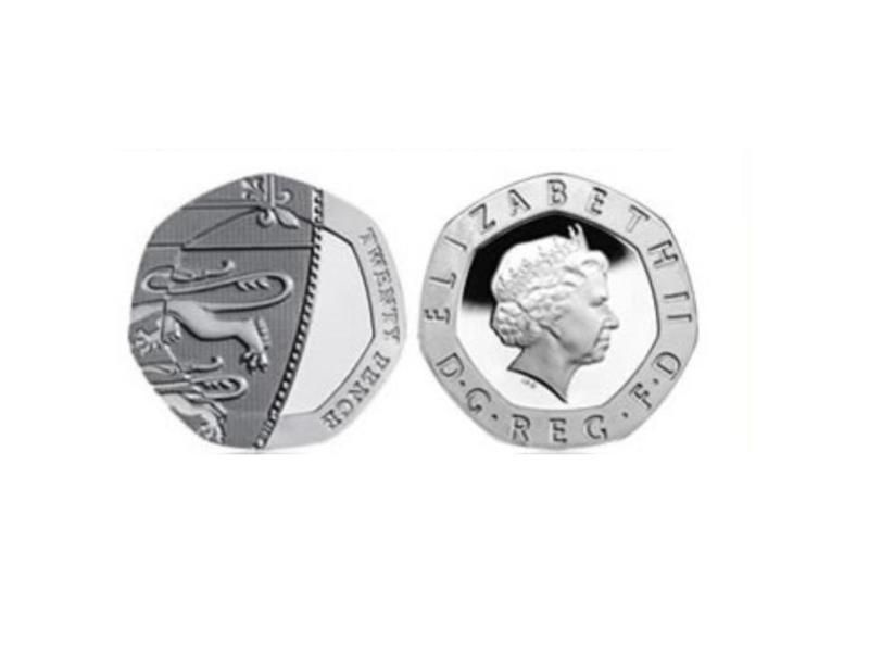 2008 UK Undated 20p Coin