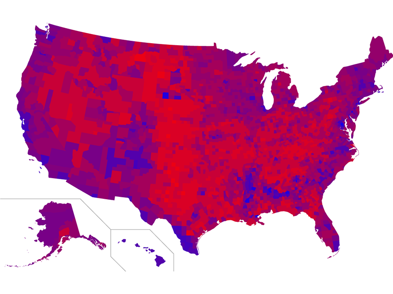 2016 Presidential Election by County
