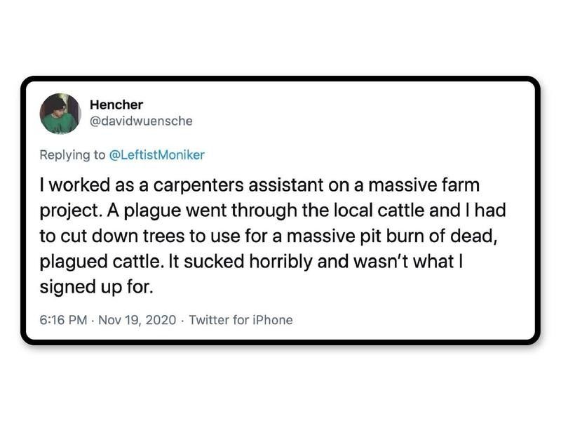 A plague of dead cattle