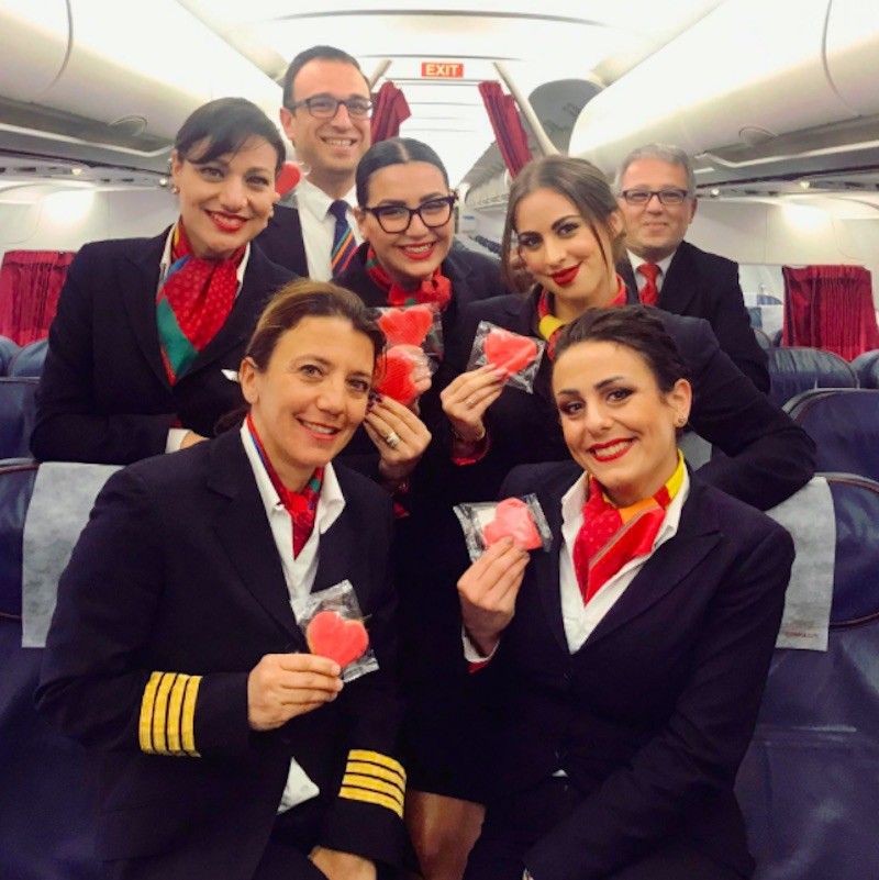 Air Malta flight attendants