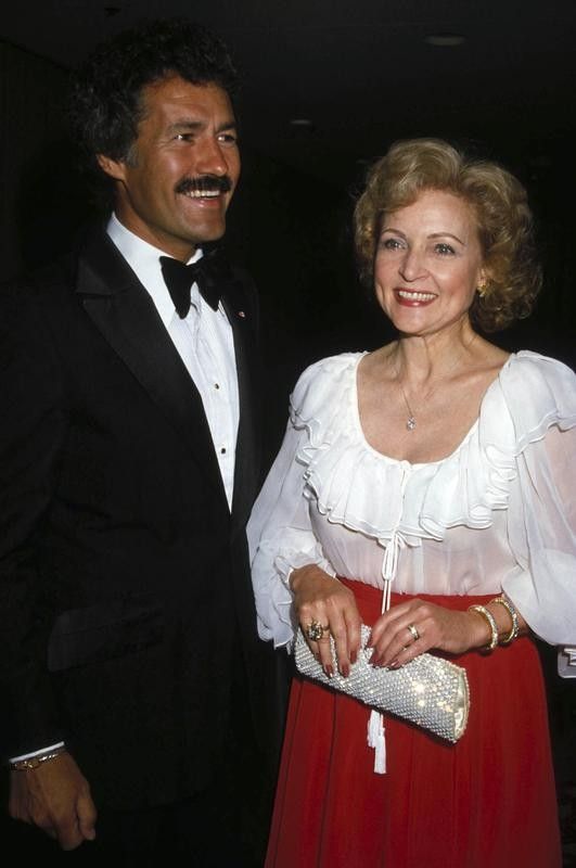 Alex Trebek and Betty White in 1982