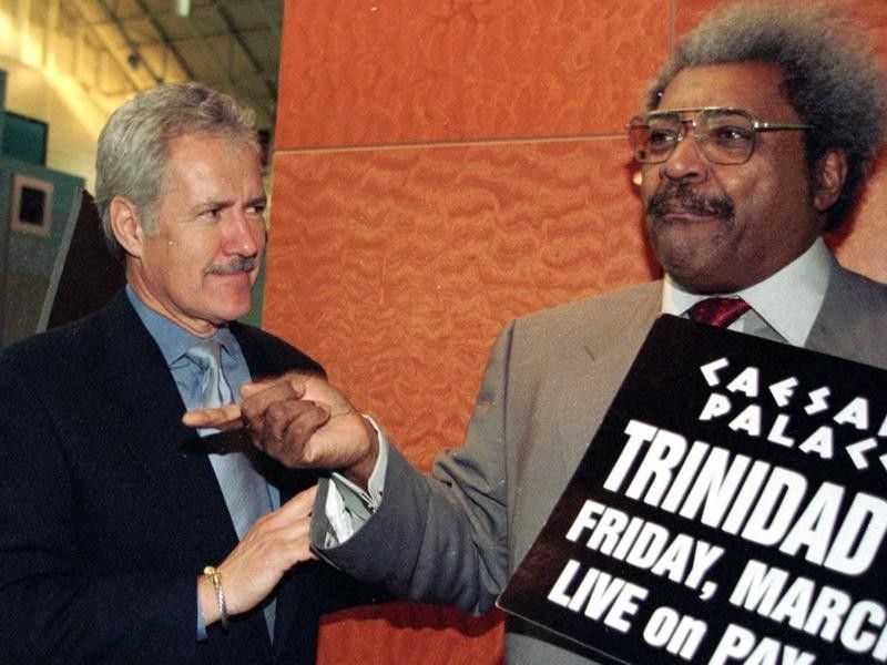 Alex Trebek and Don King in 2000