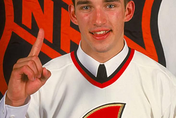 Alexandre Daigle after being drafted No. 1