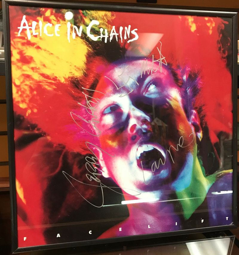 Alice in Chains signed poster