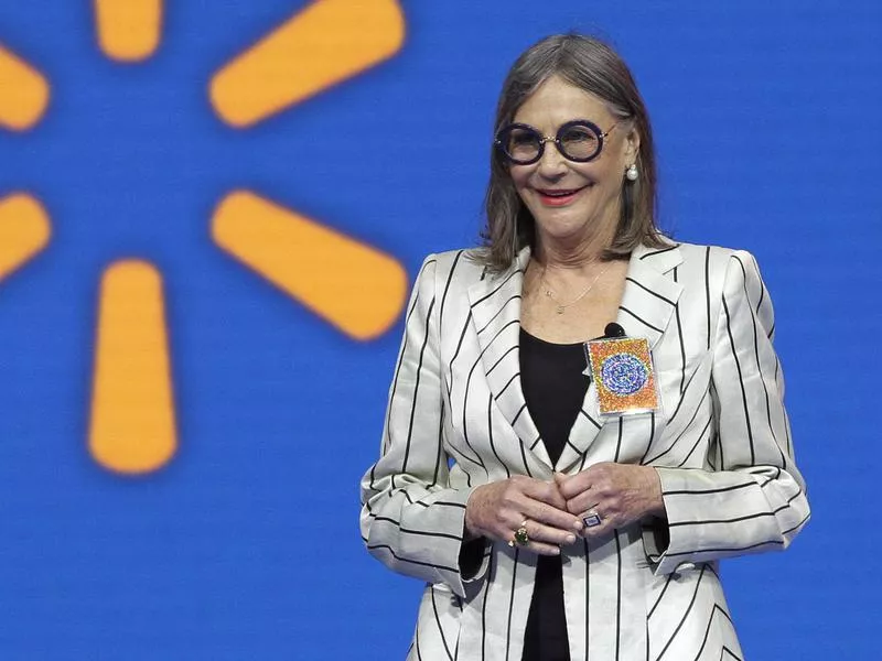 Alice Walton at a Wal-Mart shareholder meeting in Fayetteville, Arkansas, in 2015.