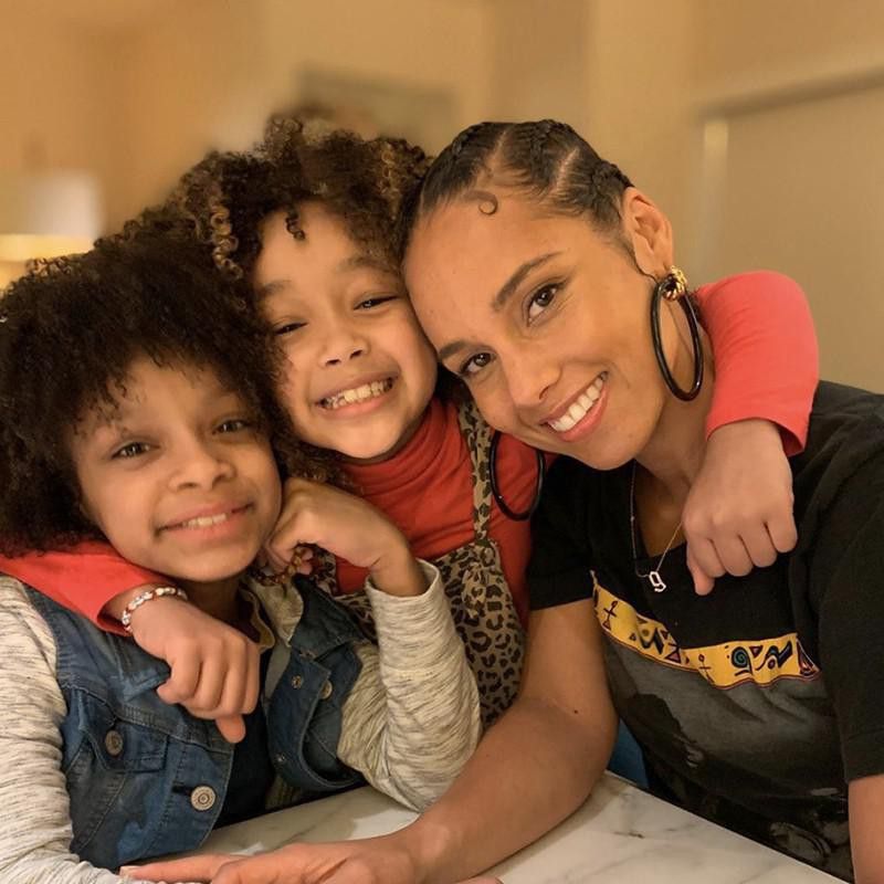 Alicia Keys and Her Sons