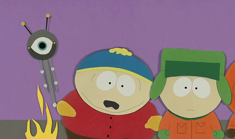 Aliens, Cartman and Kyle