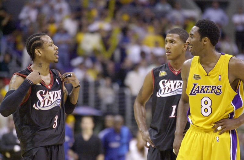 Allen Iverson and Kobe Bryant