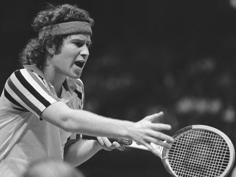 American tennis star John McEnroe