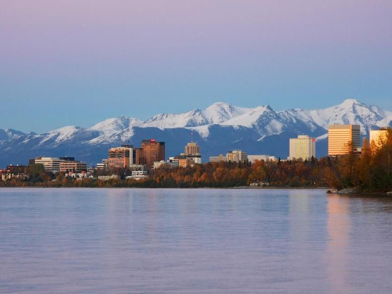 Anchorage, Alaska in the Fall