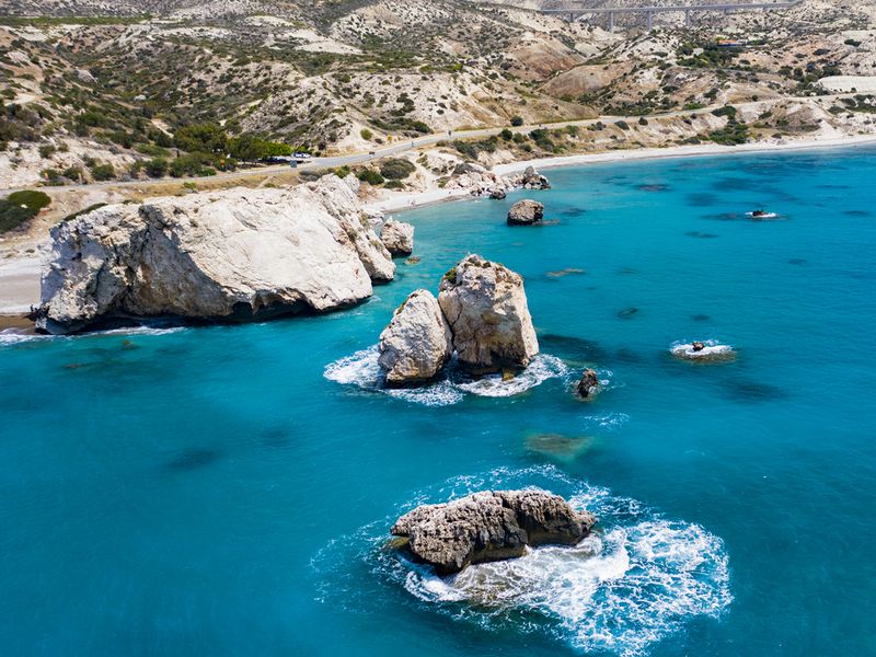 Aphrodite's rock in Kouklia, Cyprus