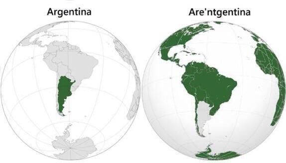 Argentina funny map