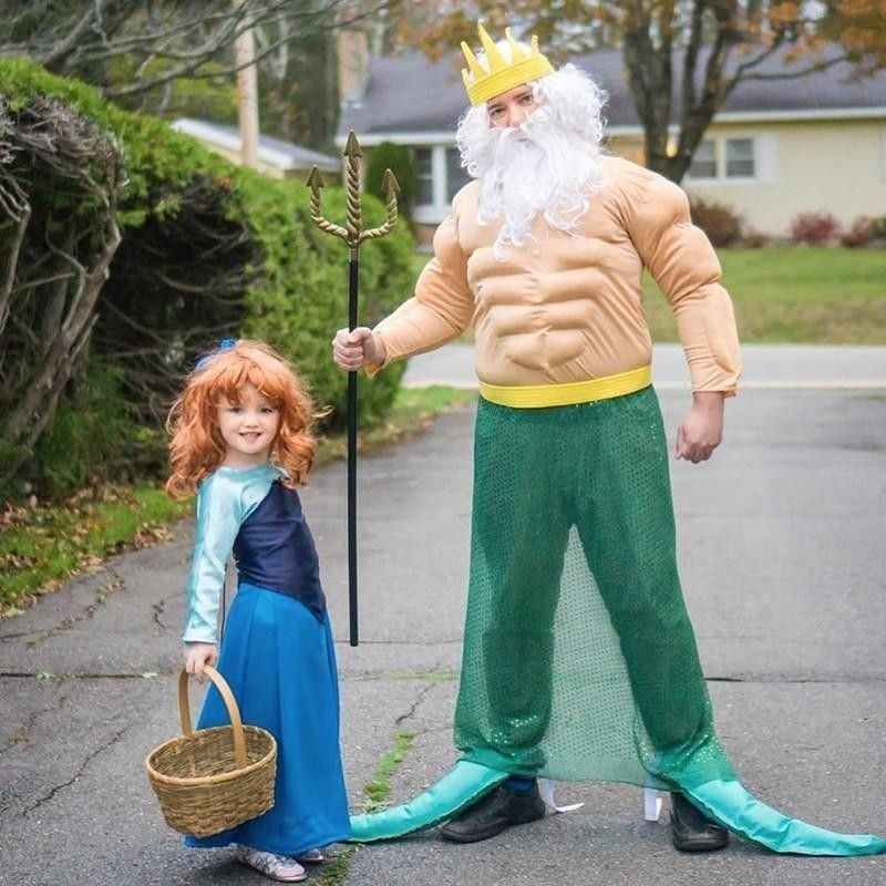 Ariel and Triton costumes
