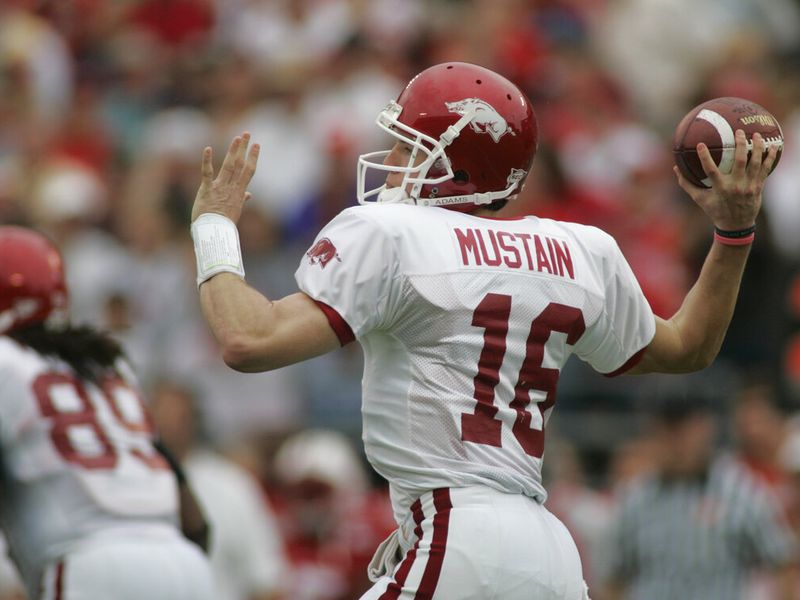 Arkansas quarterback Mitch Mustain