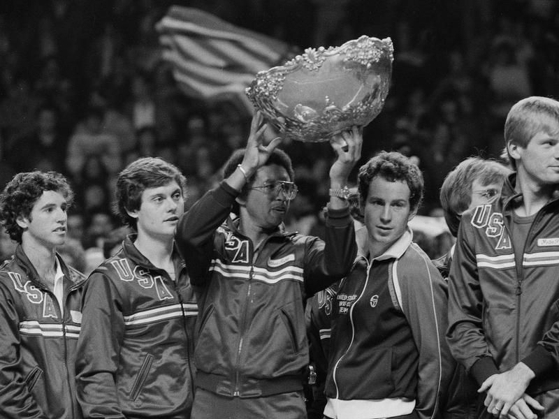 Arthur Ashe, John McEnroe and the 1982 U.S. Davis Cup team