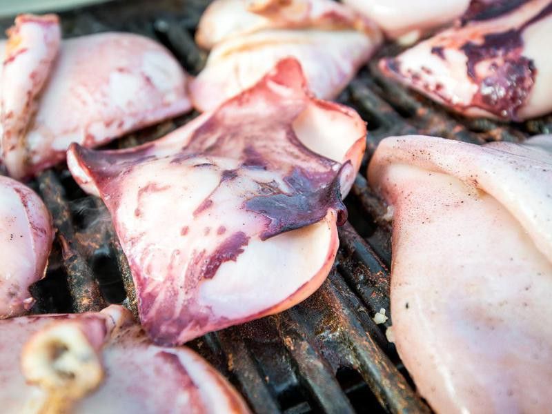 Australian squid wings barbecue